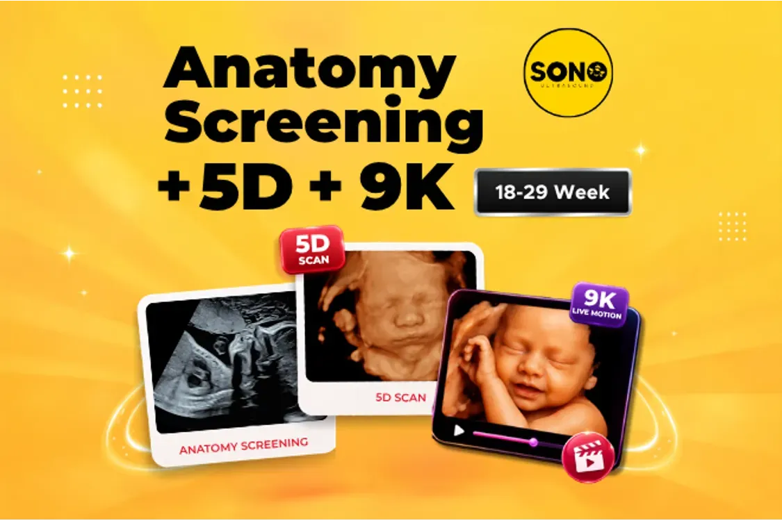 Anatomy Screening + 5D Scan in 9K Clarity