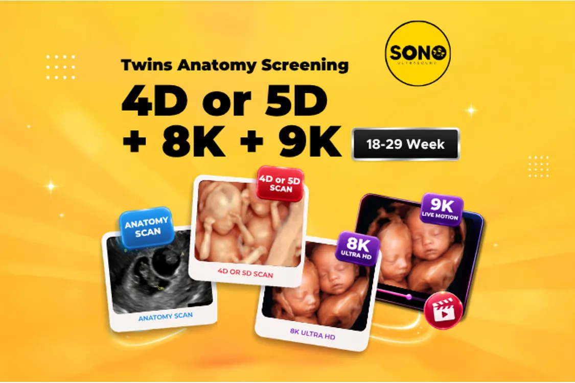 Twins Anatomy Screening + 4D/5D + 8K + 9K Malaysia