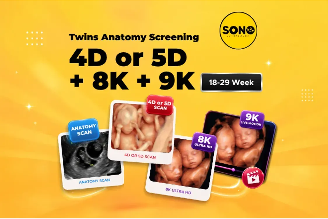 Twins Anatomy Screening + 4D/5D + 8K + 9K Malaysia