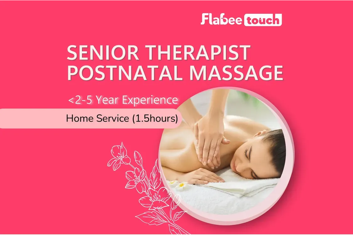 [Home] Postnatal Massage Mother Only (1.5 HR) – 1 Day 