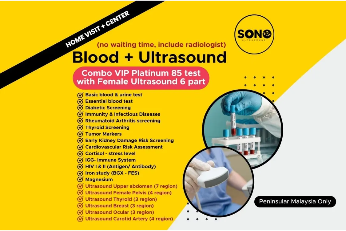  VIP Platinum 85 Test + Female Ultrasound 6 Parts 