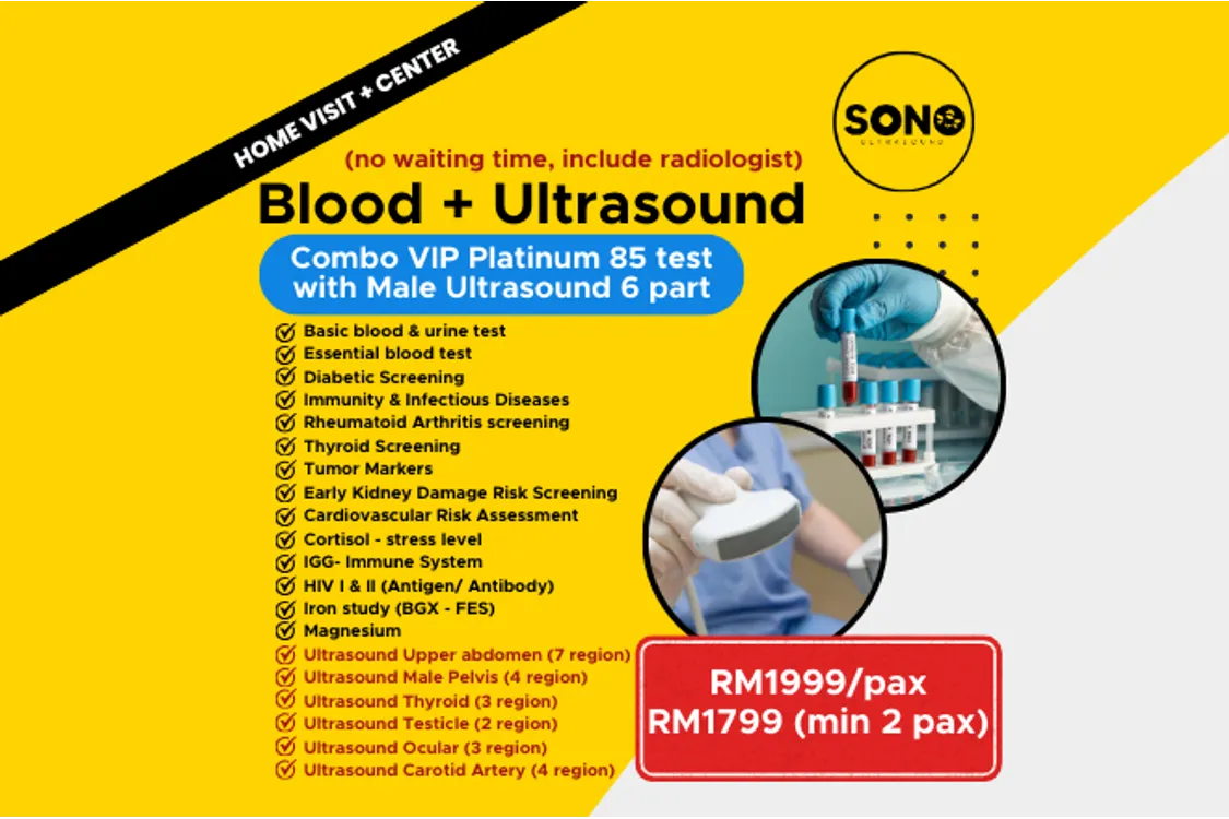 VIP Platinum 85 Test + Male Ultrasound 6 Parts