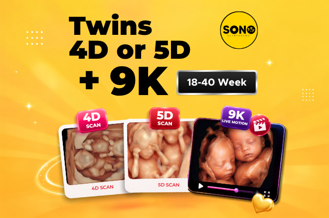 Twins 4D or 5D Scan + 9K | Twin Pregnancy Ultrasound