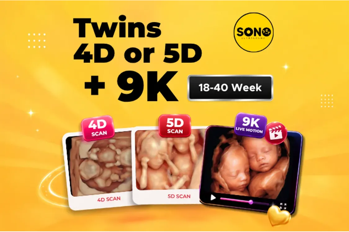 Twins 4D or 5D Scan + 9K | Twin Pregnancy Ultrasound