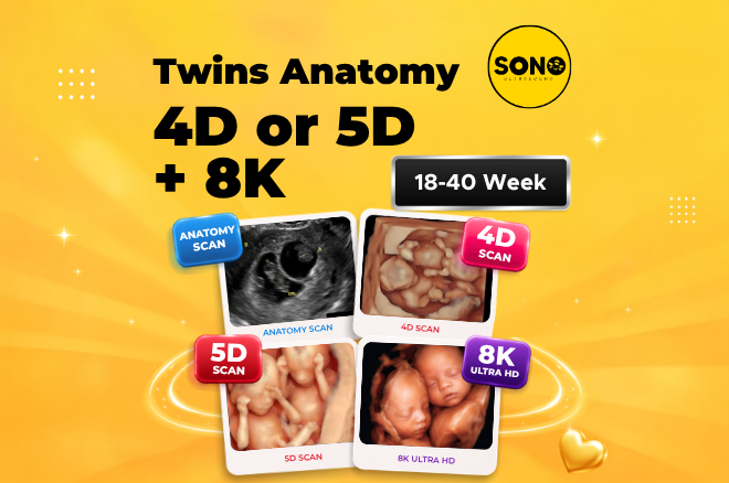 Twins Anatomy Screening + 4D/5D Scan + 8K  Malaysia