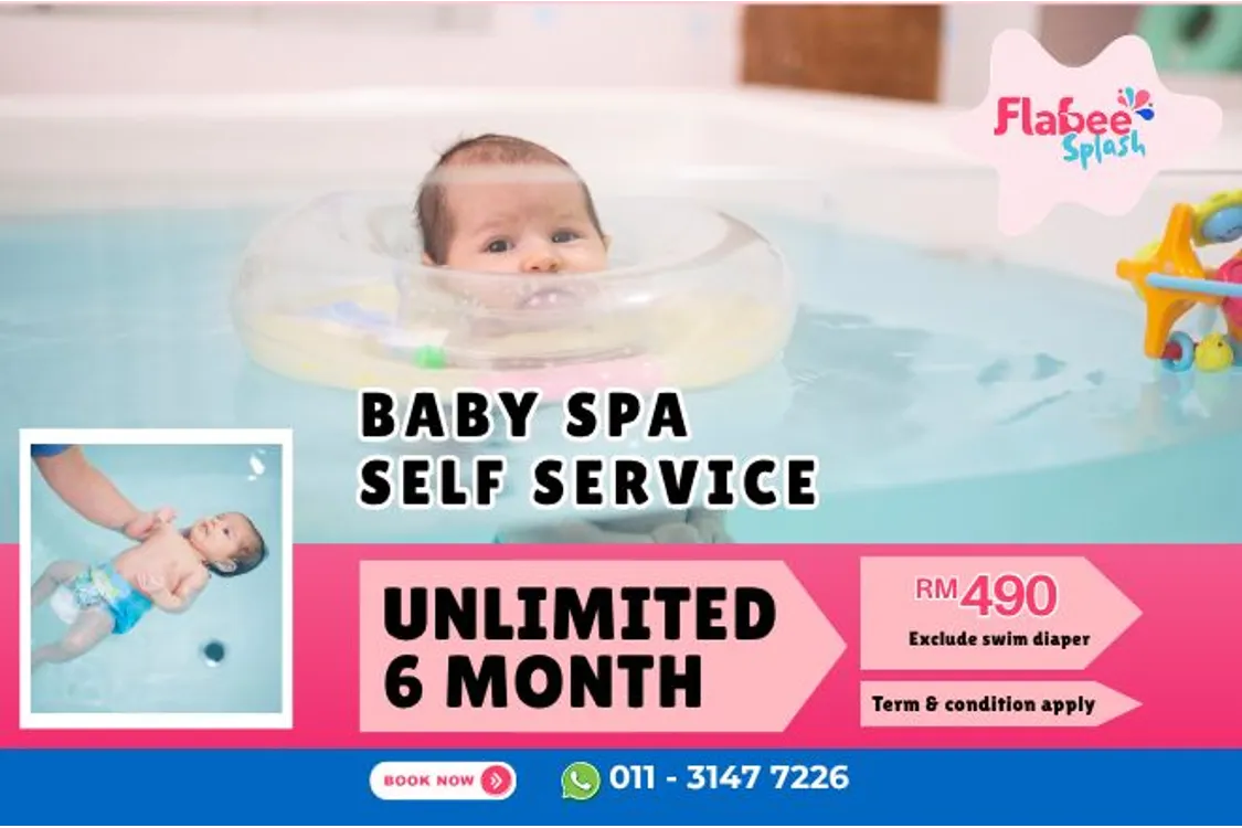 Self-Service Baby Spa Unlimited Session 6 Month
