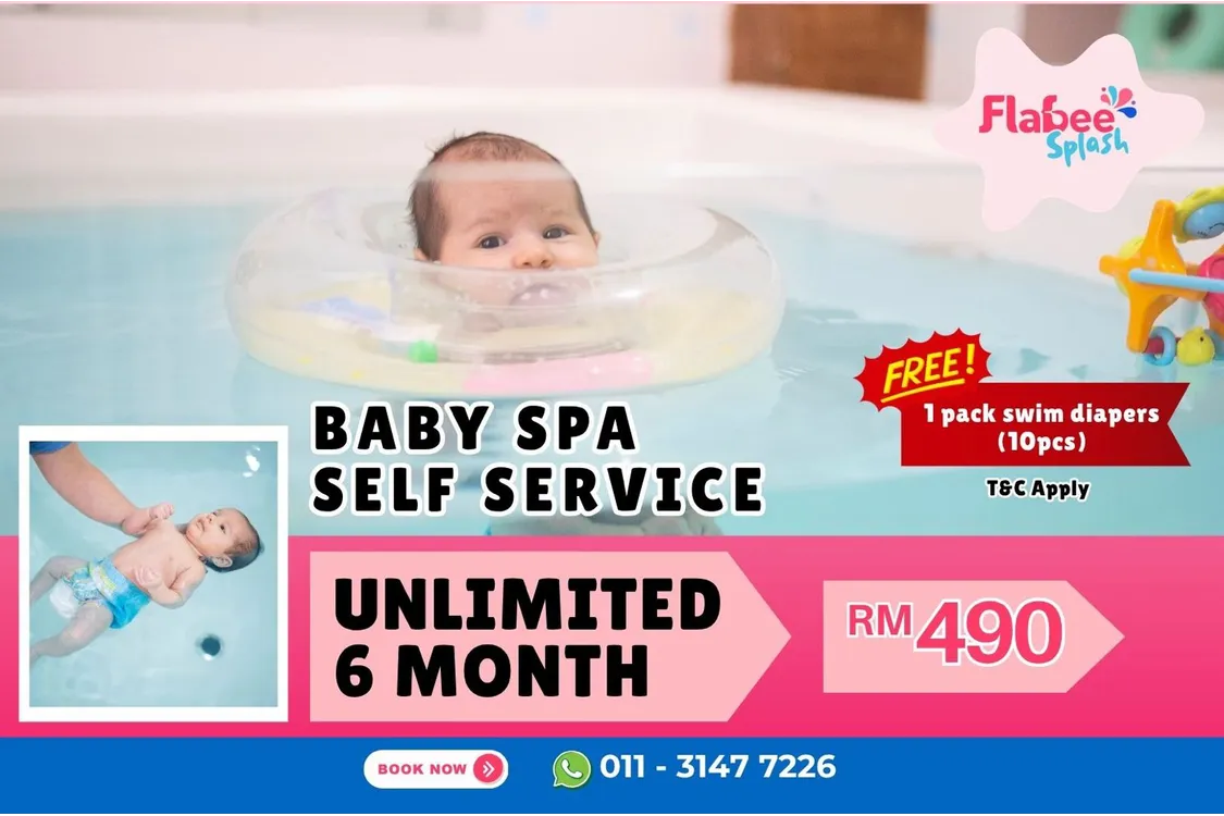 Self-Service Baby Spa Unlimited Session 6 Month